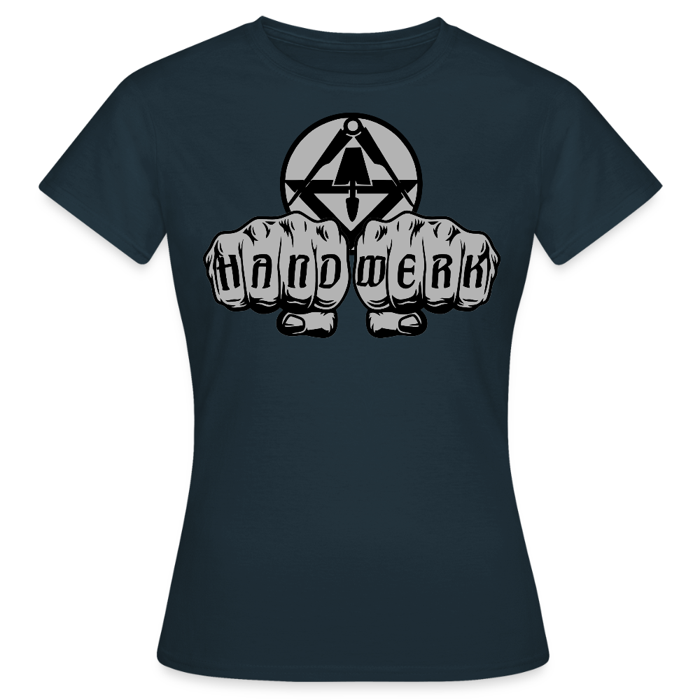 Frauen T-Shirt "Stuckateur" Navy Frauen T-Shirt
