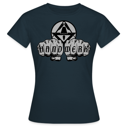 Frauen T-Shirt "Stuckateur" Navy Frauen T-Shirt