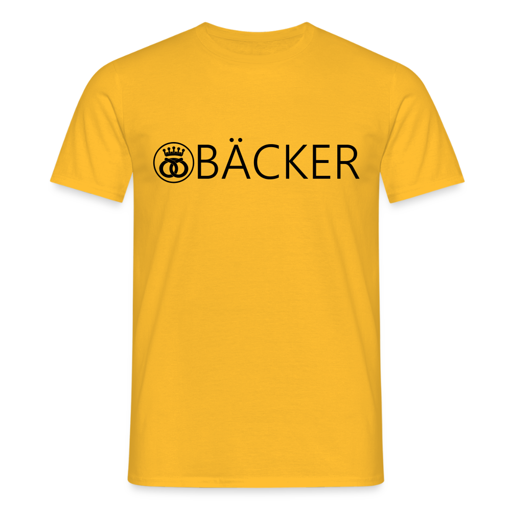 Unisex T-Shirt "Bäcker" Gelb Männer T-Shirt