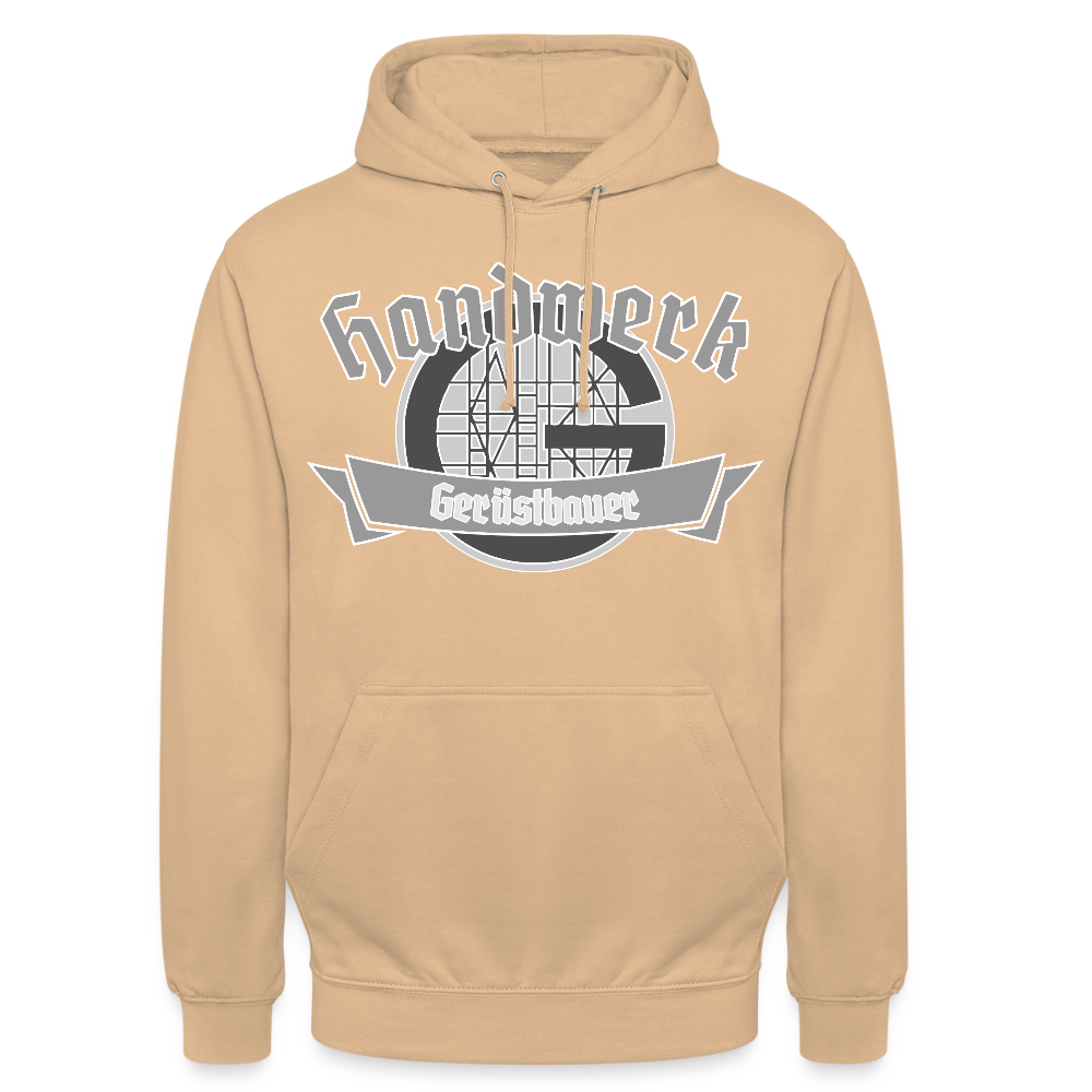Unisex Hoodie "Gerüstbauer" - Pfirsich