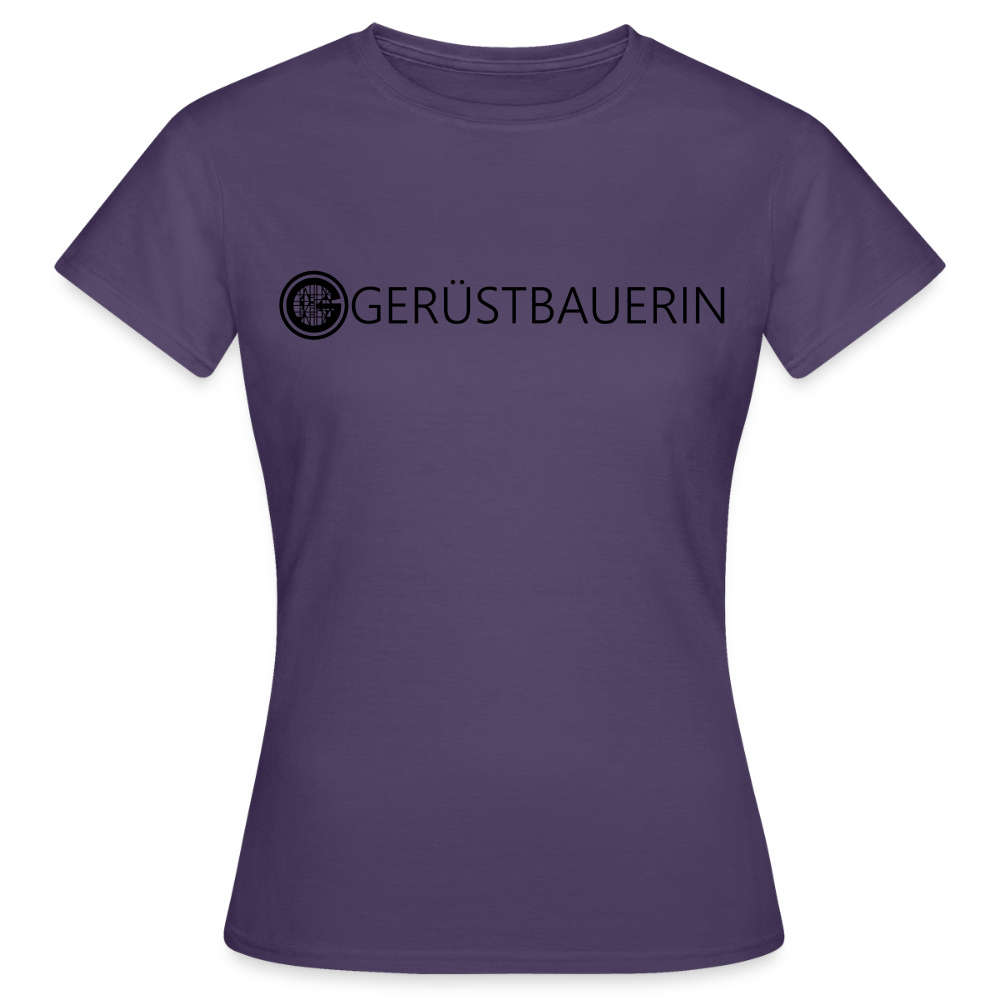 Frauen T-Shirt "Gerüstbauerin" - Dunkellila