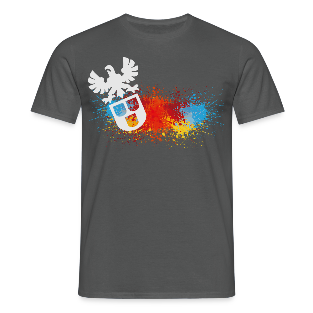Unisex T-Shirt "Splash-Maler" Anthrazit Männer T-Shirt