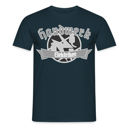 Unisex T-Shirt "Elektriker" Navy Männer T-Shirt