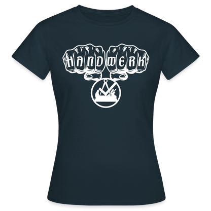 Frauen T-Shirt "Schreiner" Navy Frauen T-Shirt