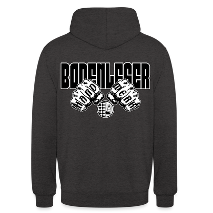 Unisex Hoodie "Bodenleger" (beidseitig bedruckt) - Anthrazit