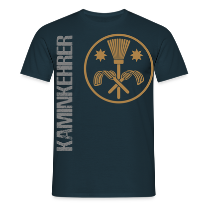 Unisex T-Shirt "Kaminkehrer" Navy Männer T-Shirt