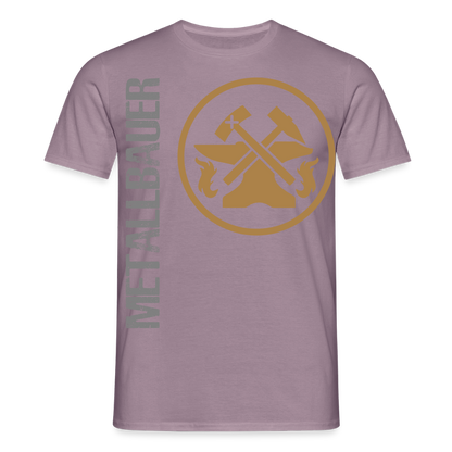 Unisex T-Shirt "Metallbauer" Lilagrau Männer T-Shirt