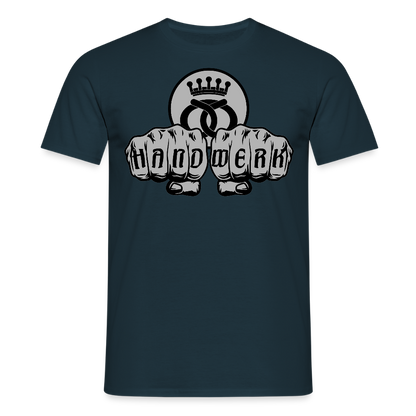 Unisex T-Shirt "Bäcker" Navy Männer T-Shirt