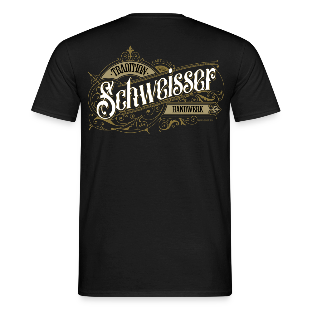 Unisex T-Shirt "Schweisser"-Nostalgie von Spreadconnect, Männer T-Shirt mit vintage Design und Druck, weiches Baumwollmaterial.