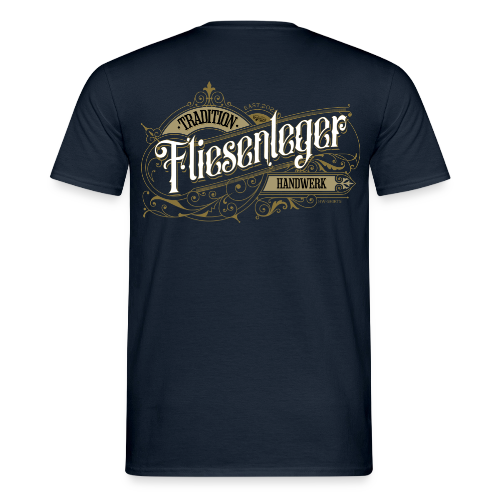 Unisex T-Shirt "Fliesenleger"-Nostalgie von Spreadconnect, Männer T-Shirt mit vintage Design, sichtbarer Druck und weiche Baumwollqualität