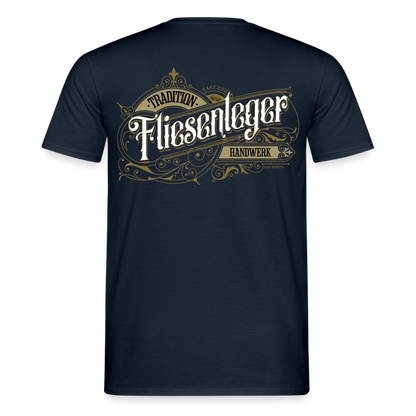 Unisex T-Shirt "Fliesenleger"-Nostalgie von Spreadconnect, Männer T-Shirt mit vintage Design, sichtbarer Druck und weiche Baumwollqualität