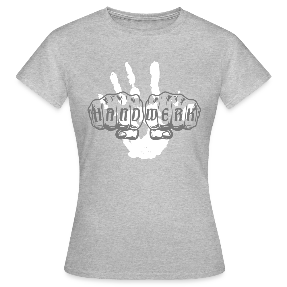 Frauen T-Shirt "Hand" Grau meliert Frauen T-Shirt