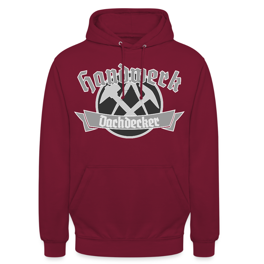 Unisex Hoodie "Dachdecker" Bordeaux Unisex Hoodie