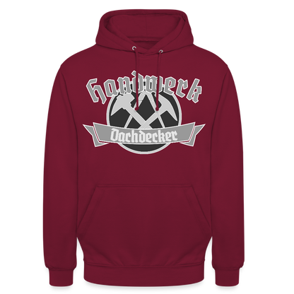 Unisex Hoodie "Dachdecker" Bordeaux Unisex Hoodie
