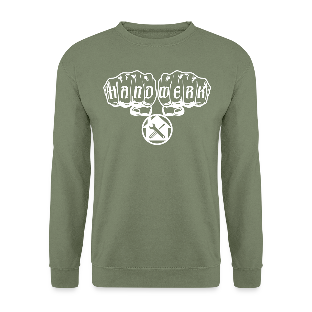 Unisex Pullover "Hausmeister" Armeegrün Unisex Pullover