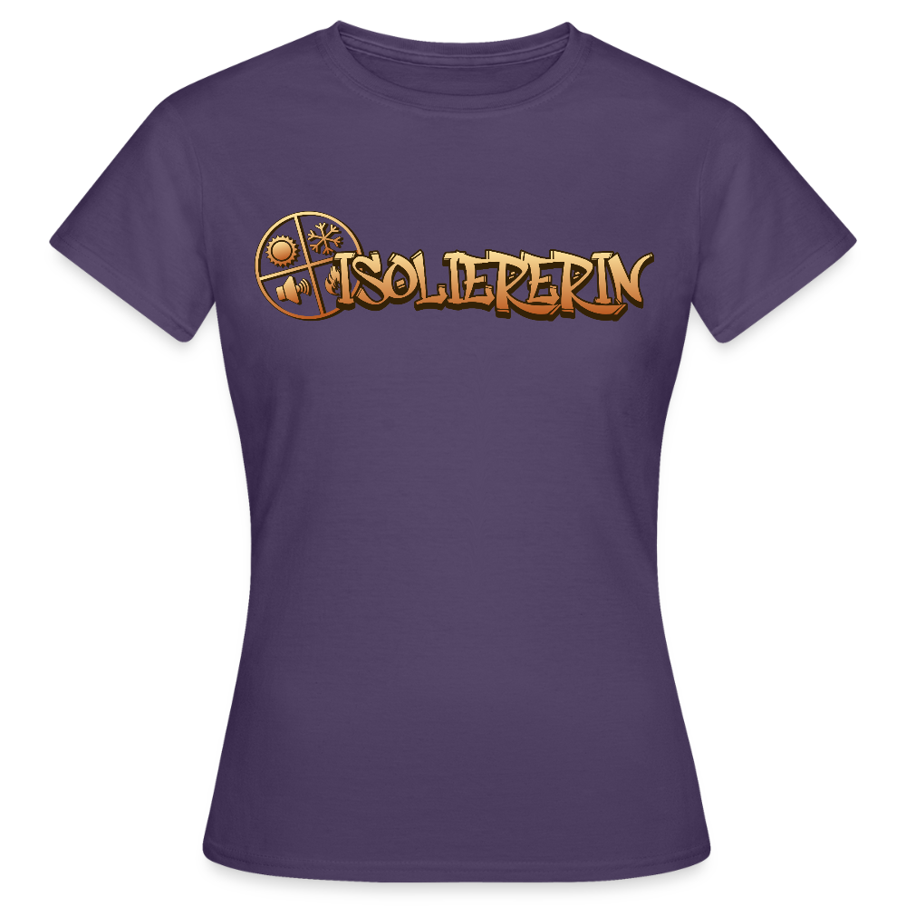 Frauen T-Shirt "Isoliererin" Dunkellila Frauen T-Shirt