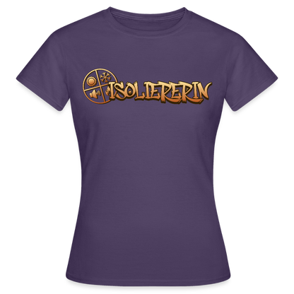 Frauen T-Shirt "Isoliererin" Dunkellila Frauen T-Shirt