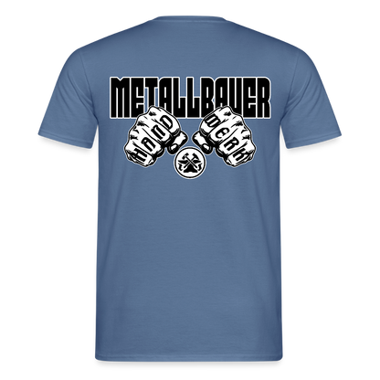 Unisex T-Shirt "Metallbauer" Taubenblau Männer T-Shirt