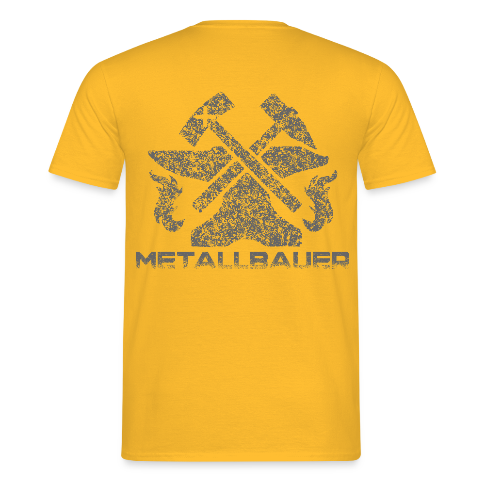 Unisex T-Shirt "Metallbauer" Gelb Männer T-Shirt