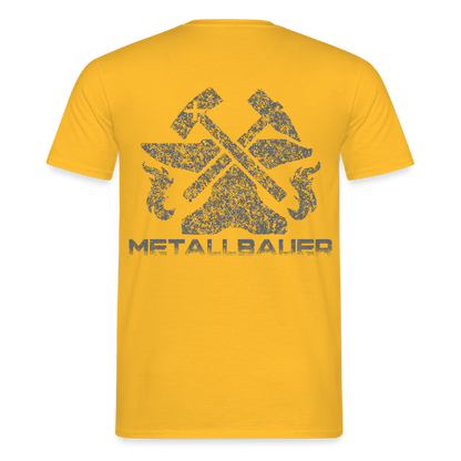 Unisex T-Shirt "Metallbauer" Gelb Männer T-Shirt