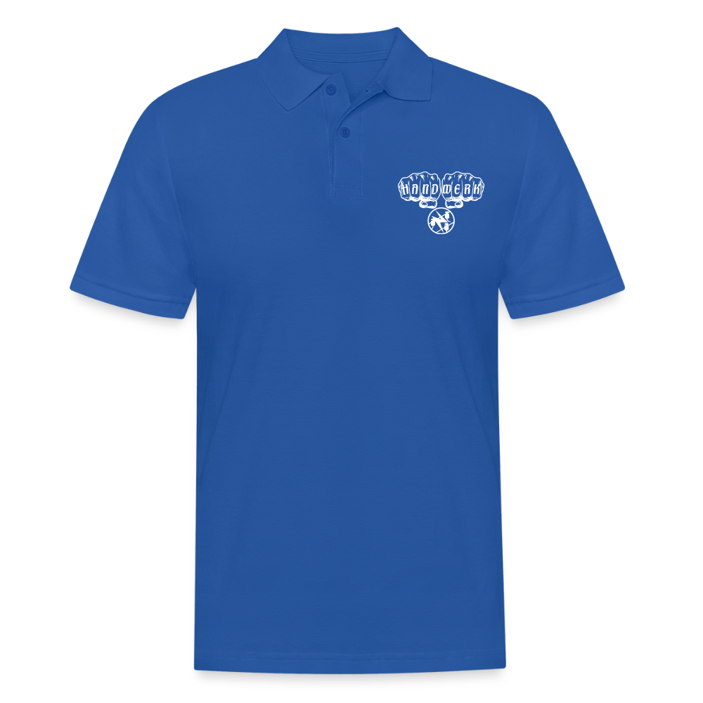Männer Poloshirt "Elektriker" Royalblau Männer Poloshirt