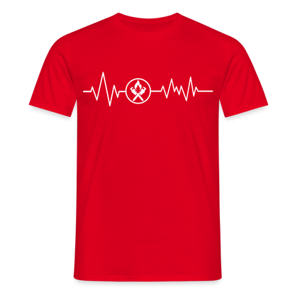 Unisex T-Shirt "Heizungsbauer" Rot Männer T-Shirt