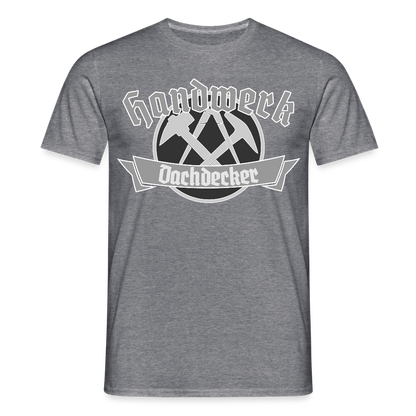 Unisex T-Shirt "Dachdecker" Graphit meliert Männer T-Shirt