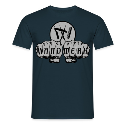 Unisex T-Shirt "Friseur" Navy Männer T-Shirt