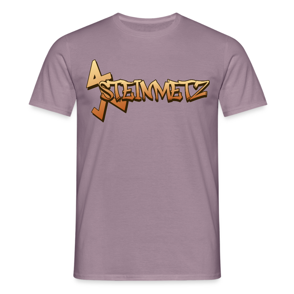Unisex T-Shirt "Steinmetz" Lilagrau Männer T-Shirt