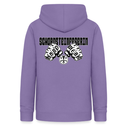 Frauen Hoodie "Schornsteinfegerin" (beidseitig beruckt) Lavendel Frauen Hoodie