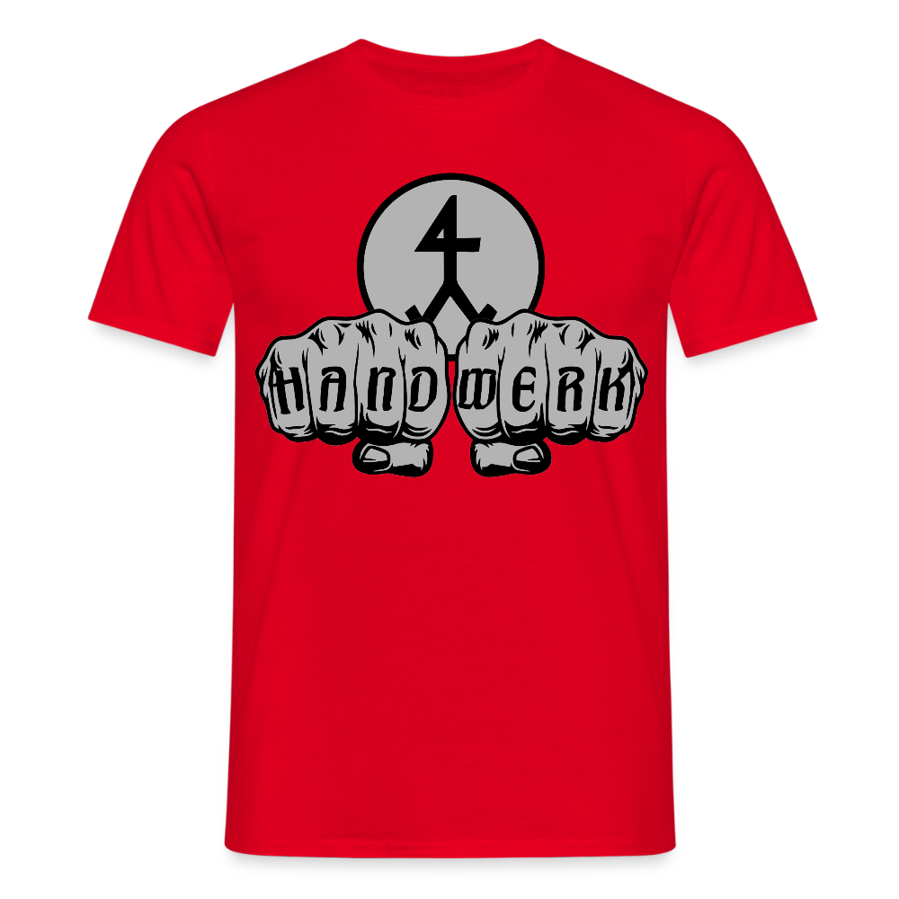 Unisex T-Shirt "Steinmetz" Rot Männer T-Shirt