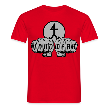 Unisex T-Shirt "Steinmetz" Rot Männer T-Shirt
