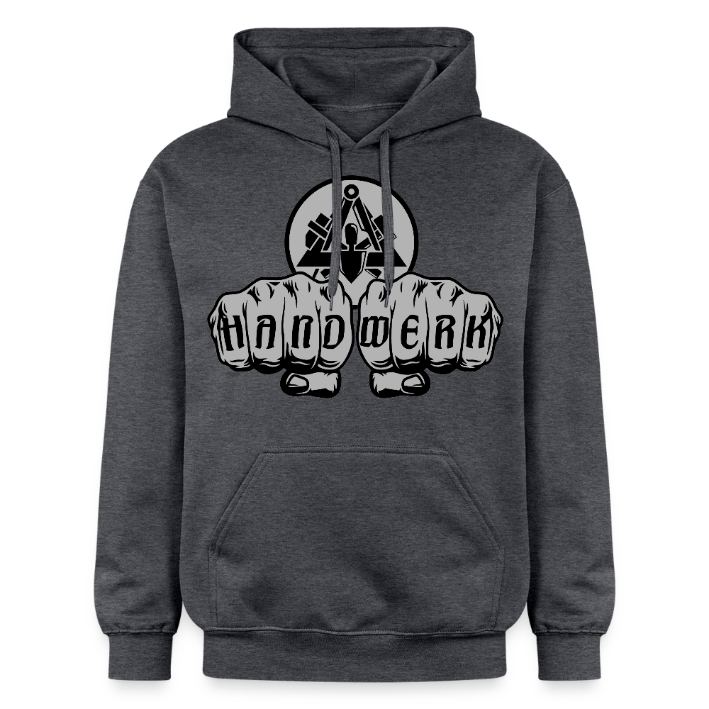 Gildan Unisex Softstyle® "Maurer" Dunkelgrau meliert Gildan Unisex Softstyle® Midweight Hoodie