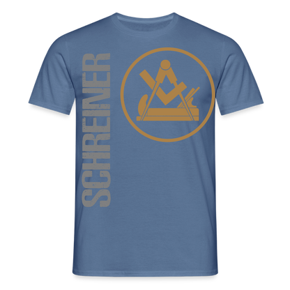 Unisex T-Shirt "Schreiner" Taubenblau Männer T-Shirt
