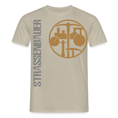 Unisex T-Shirt "Strassenbauer" Sandbeige Männer T-Shirt