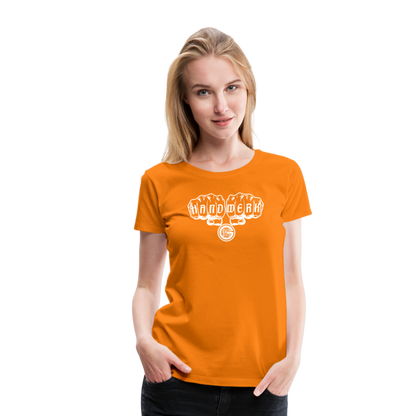 Frauen Premium T-Shirt "Gerüstbauer" - Orange