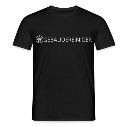 Unisex T-Shirt "Gebäudereiniger" Schwarz Männer T-Shirt