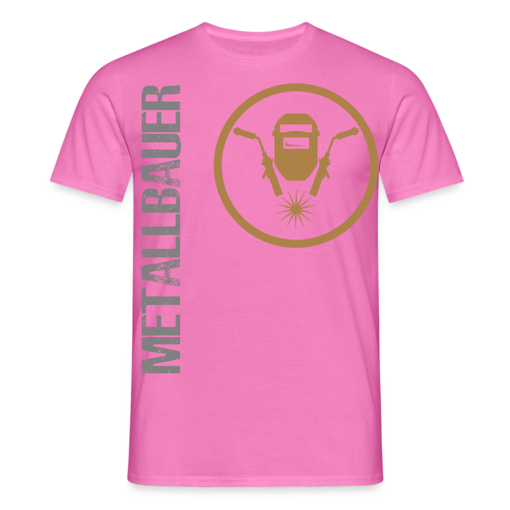 Unisex T-Shirt "Metallbauer" Pink Männer T-Shirt