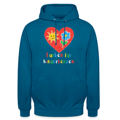 Unisex Hoodie "Kinderherzen" Tiefseeblau Unisex Hoodie