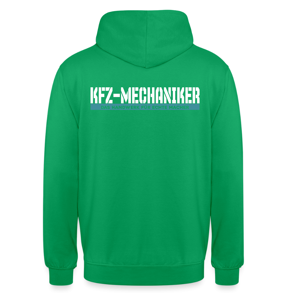 Unisex Hoodie HW-300 | MACHER "KFZ-Mechaniker" Kelly Green Unisex Hoodie {{ color }}