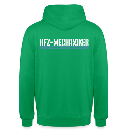 Unisex Hoodie HW-300 | MACHER "KFZ-Mechaniker" Kelly Green Unisex Hoodie {{ color }}