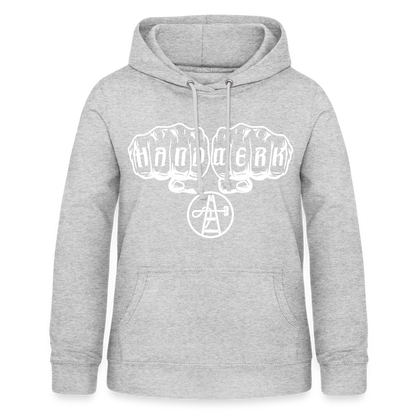 Frauen Hoodie "Gebäudereiniger" Hellgrau meliert Frauen Hoodie