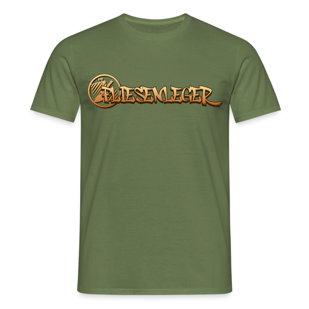 Unisex T-Shirt "Fliesenleger" Militärgrün Männer T-Shirt