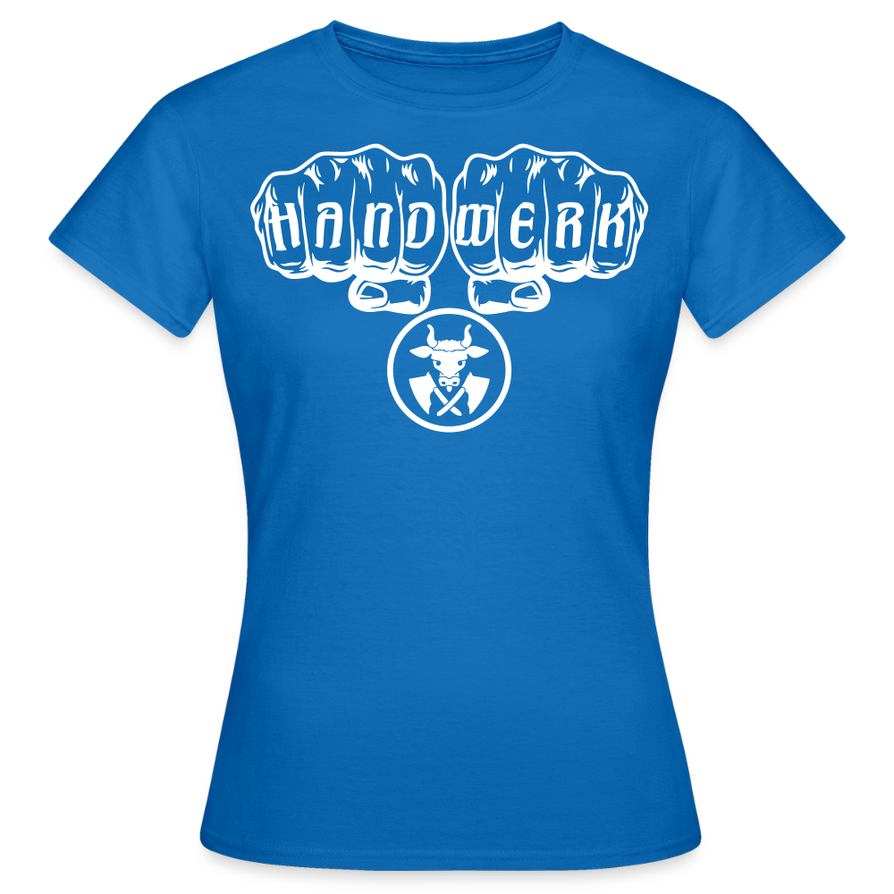 Frauen T-Shirt "Metzger" Royalblau Frauen T-Shirt
