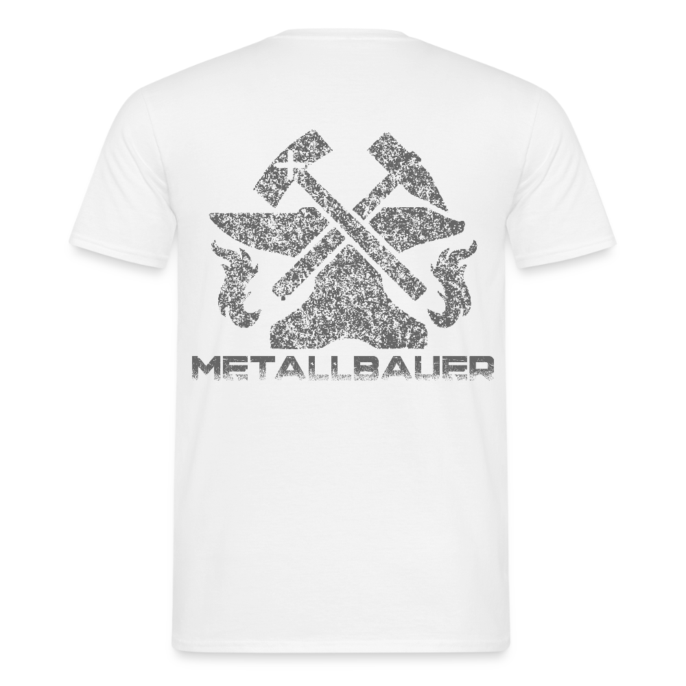 Unisex T-Shirt "Metallbauer" Weiß Männer T-Shirt