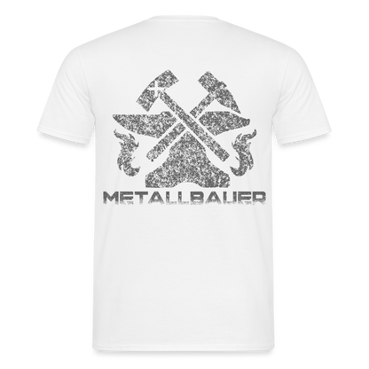 Unisex T-Shirt "Metallbauer" Weiß Männer T-Shirt