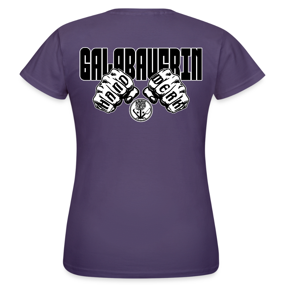 Frauen T-Shirt "GaLaBauerin" (beidseitig bedruckt) Dunkellila Frauen T-Shirt