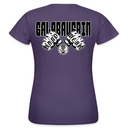 Frauen T-Shirt "GaLaBauerin" (beidseitig bedruckt) Dunkellila Frauen T-Shirt