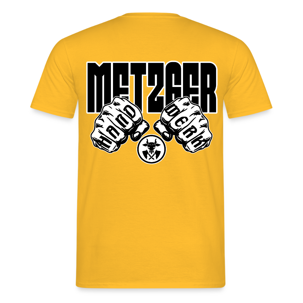 Unisex T-Shirt "Metzger" - Gelb