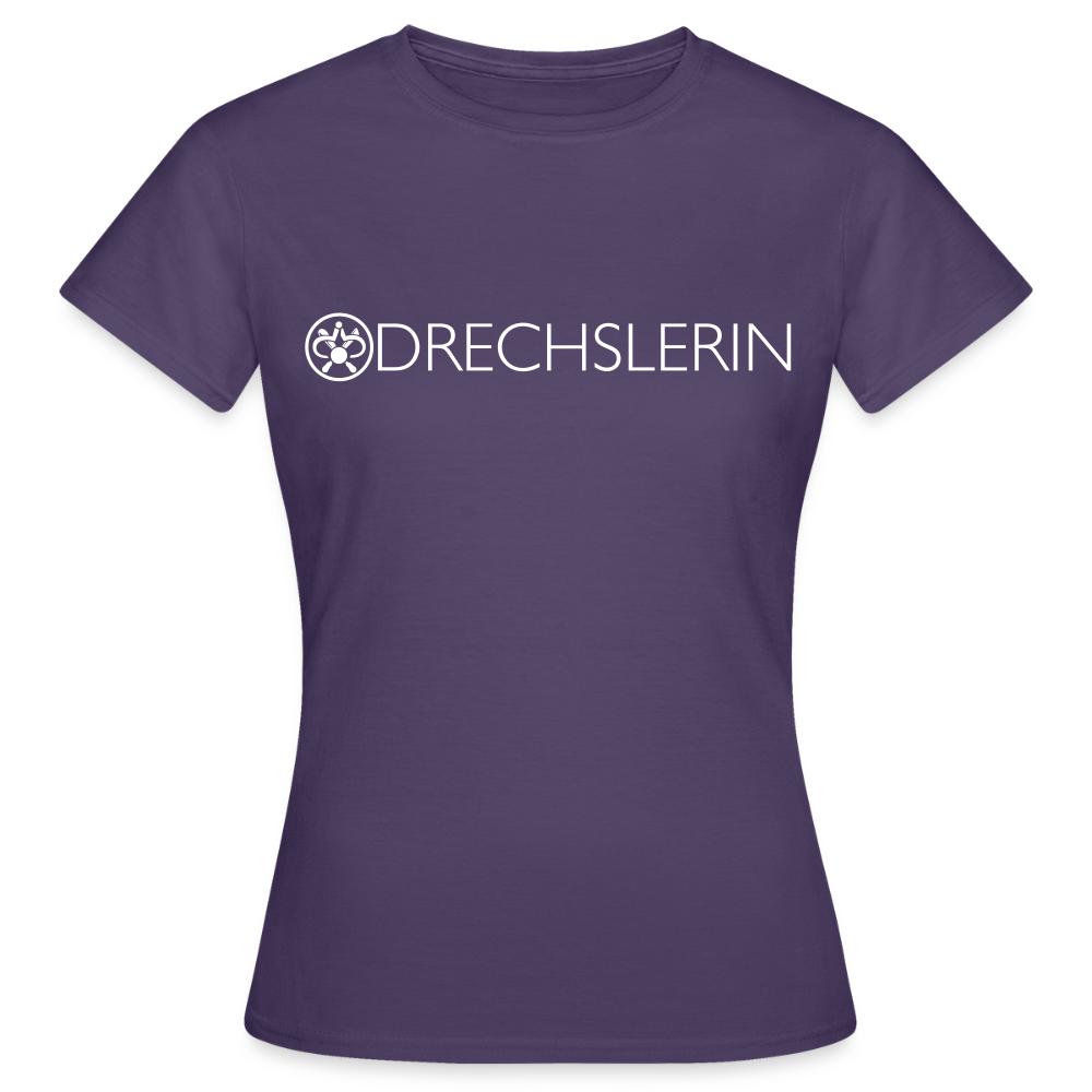 Frauen T-Shirt "Drechslerin" - Dunkellila